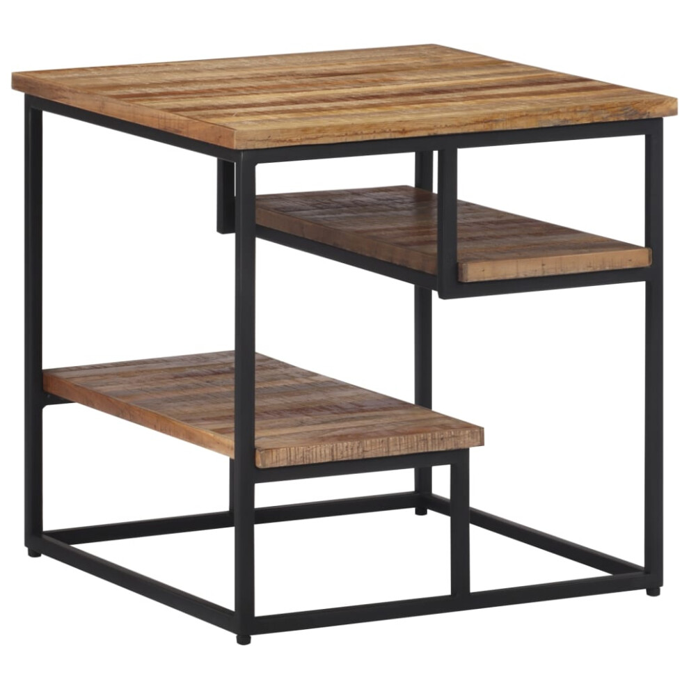 New Vidaxl Side Table End Table Tea Coffee Sofa Couch Table Solid Reclaimed Teak Brown