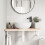 VidaXL vidaXL Basin Shelf Wall Mounted Bathroom Countertop Steel and Solid Wood Beech 3