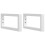 VidaXL vidaXL Basin Shelf Wall Mounted Bathroom Countertop Steel and Solid Wood Beech 7