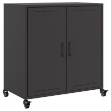 vidaXL Sideboard Storage Organiser Cupboard Side Cabinet Highboard Black Steel
