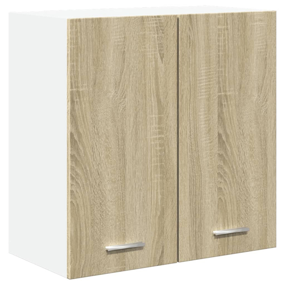 vidaXL Hanging Cabinet Wall Mounted Storage Cabinet Sonoma Oak Engineered Wood