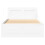 VidaXL vidaXL Bed Frame with Headboard Bed White 90x190 cm Single Engineered Wood 5
