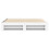 VidaXL vidaXL Bed Frame Bed Base Bedstead White 180x200 cm King Size Engineered Wood 5