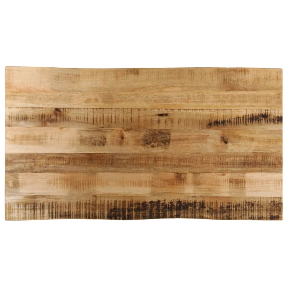 Vidaxl Table Top Live Edge Replacement Dining Table Top Solid Wood Rough Mango