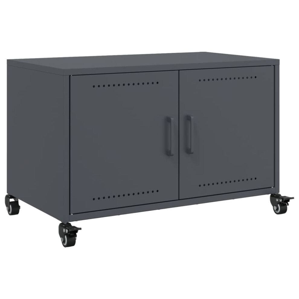 vidaXL TV Cabinet TV Stand TV Unit Media Cabinet Anthracite Cold-rolled Steel