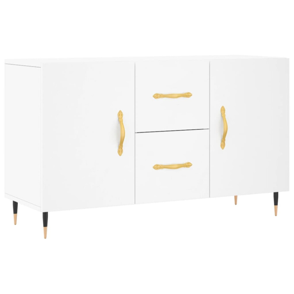 vidaXL Sideboard Storage Cabinet Cupboard Side Cabinet White Engineered Wood