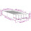 VidaXL vidaXL Bed Frame Bed Base Grey Sonoma 75x190 cm Small Single Engineered Wood 4