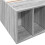 VidaXL vidaXL Bed Frame Bed Base Grey Sonoma 75x190 cm Small Single Engineered Wood 7