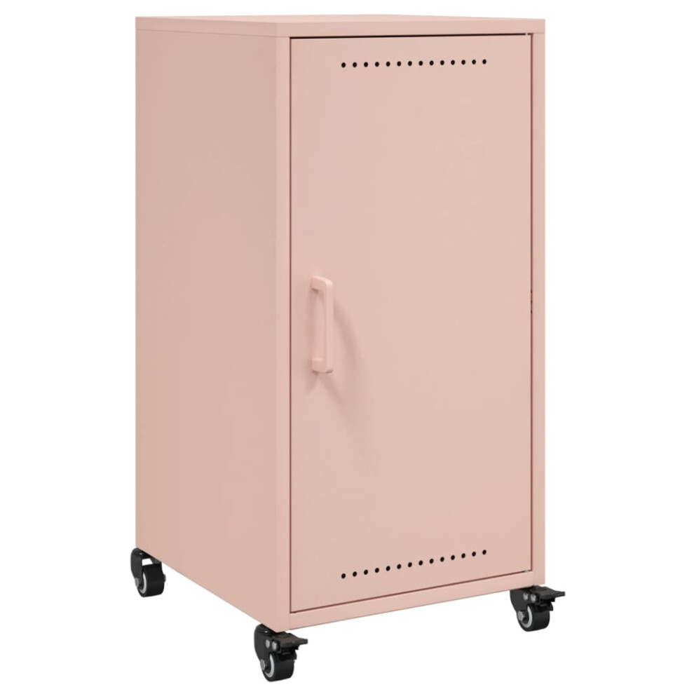 vidaXL Sideboard Storage Organiser Cupboard Side Cabinet Highboard Pink Steel
