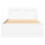 VidaXL vidaXL Bed Frame with Headboard White 75x190 cm Small Single Engineered Wood 5