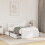 VidaXL vidaXL Bed Frame with Headboard White 75x190 cm Small Single Engineered Wood 3