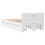 VidaXL vidaXL Bed Frame with Headboard White 75x190 cm Small Single Engineered Wood 7