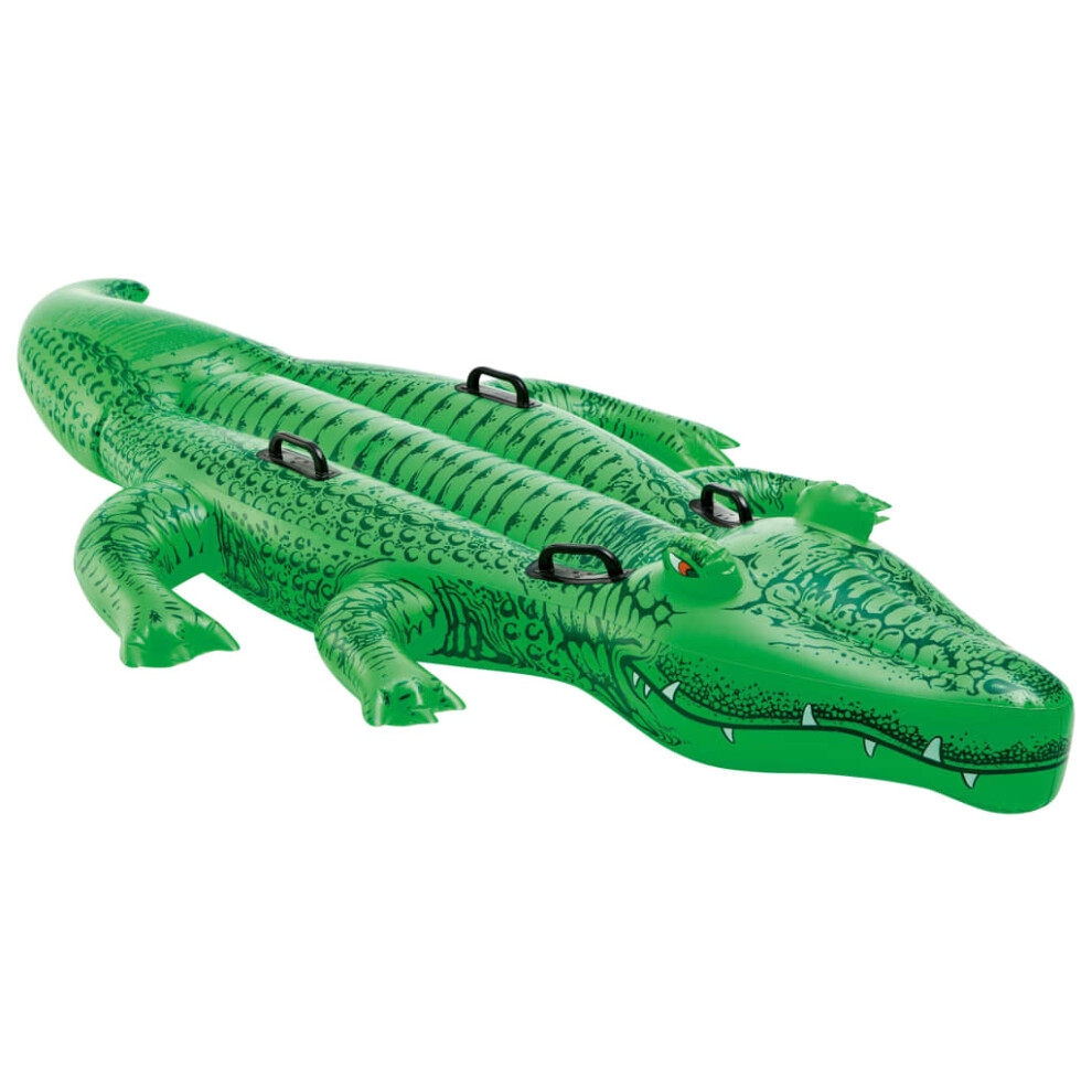 Intex Giant Gator Ride-On Lounge Chair Pool Float Water Toy Inflatable Toy