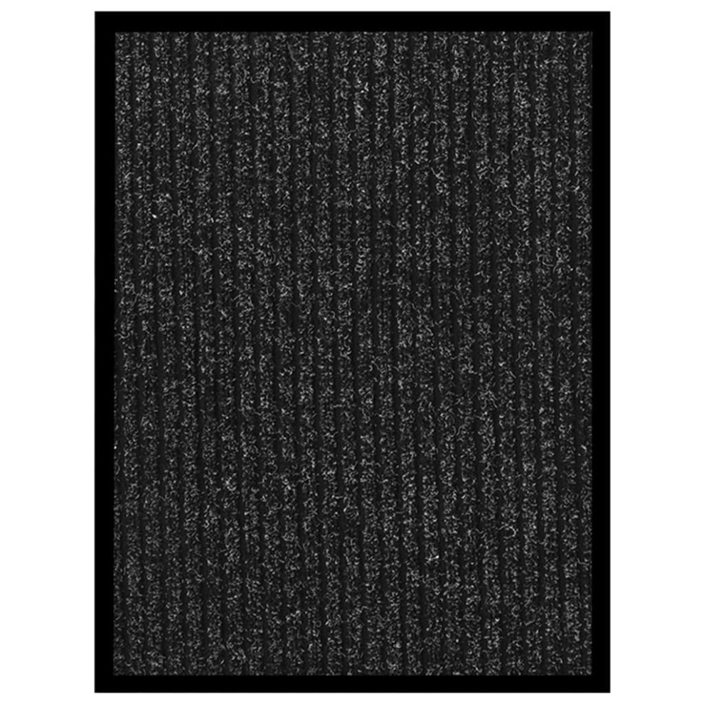 vidaXL Doormat Striped Anthracite Home Barrier Welcome Front Door Mat Area Rug