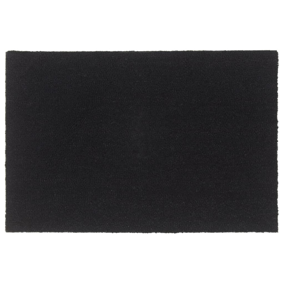 vidaXL Door Mat Floor Mat Indoor Entrance Mat Rug Doormat Black Tufted Coir