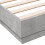 VidaXL vidaXL Bed Frame with LED Lights Bed Base Concrete Grey 150x200 cm King Size 9