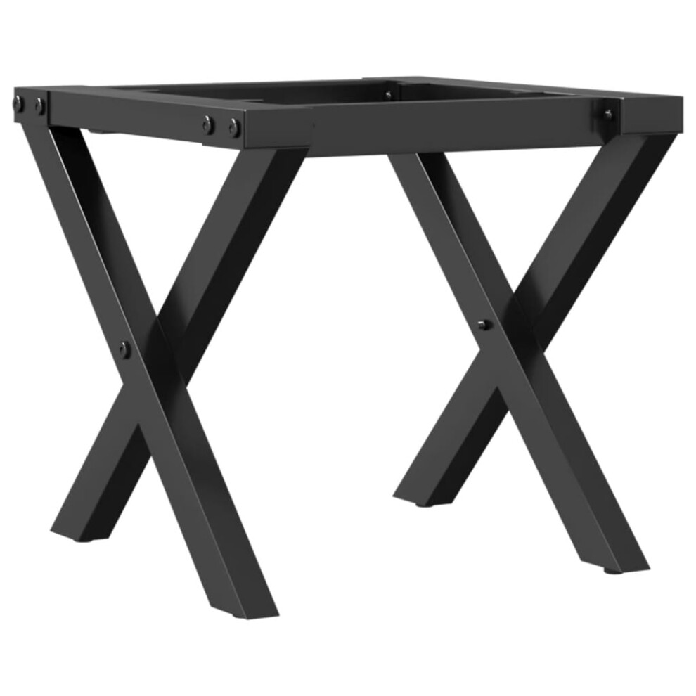 vidaXL Coffee Table Legs X-Frame Desk Legs DIY Metal Furniture Legs Steel
