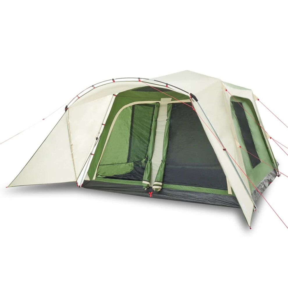 Vidaxl Family Tent With Porch 9-Person Picnic Camping Tent Green Quick Release