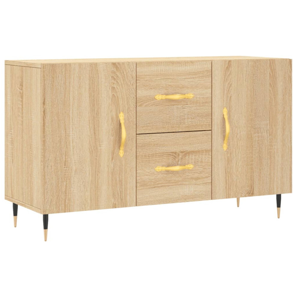 Vidaxl Sideboard Storage Side Cabinet Cupboard Sonoma Oak Engineered Wood