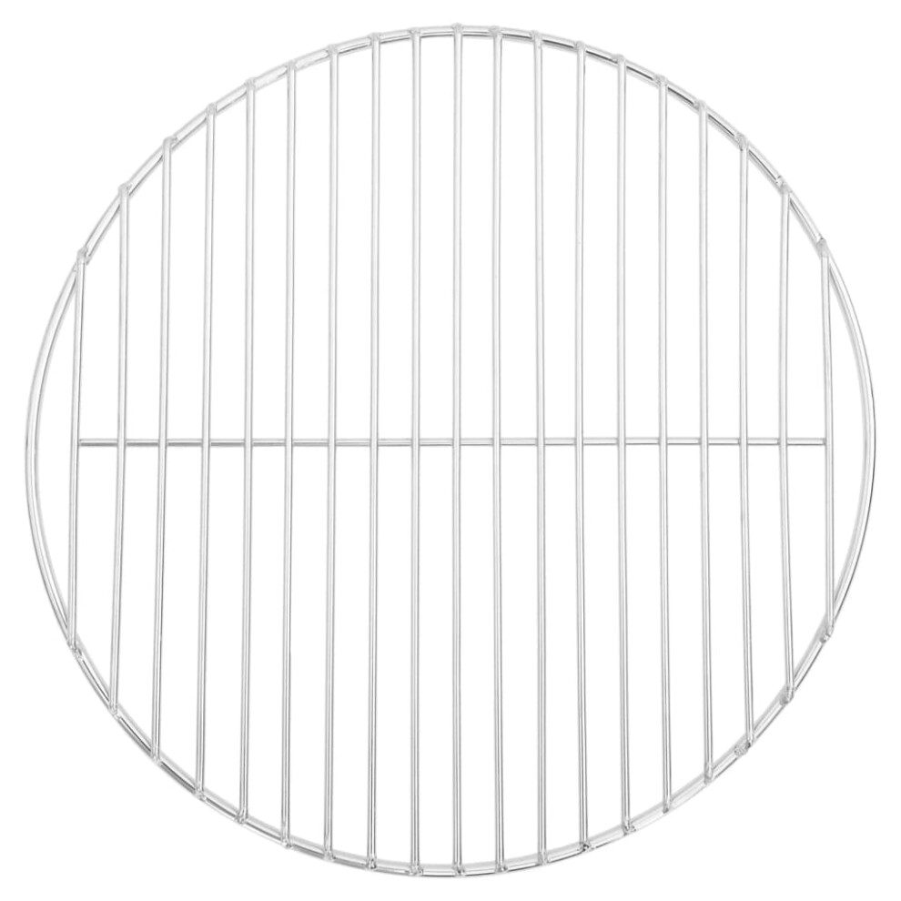 vidaXL BBQ Grill Grate BBQ Grill Rack Cooking Grate Round 304 Stainless Steel