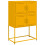 VidaXL vidaXL Sideboard Storage Cupboard Side Cabinet Highboard Mustard Yellow Steel 1
