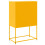 VidaXL vidaXL Sideboard Storage Cupboard Side Cabinet Highboard Mustard Yellow Steel 8