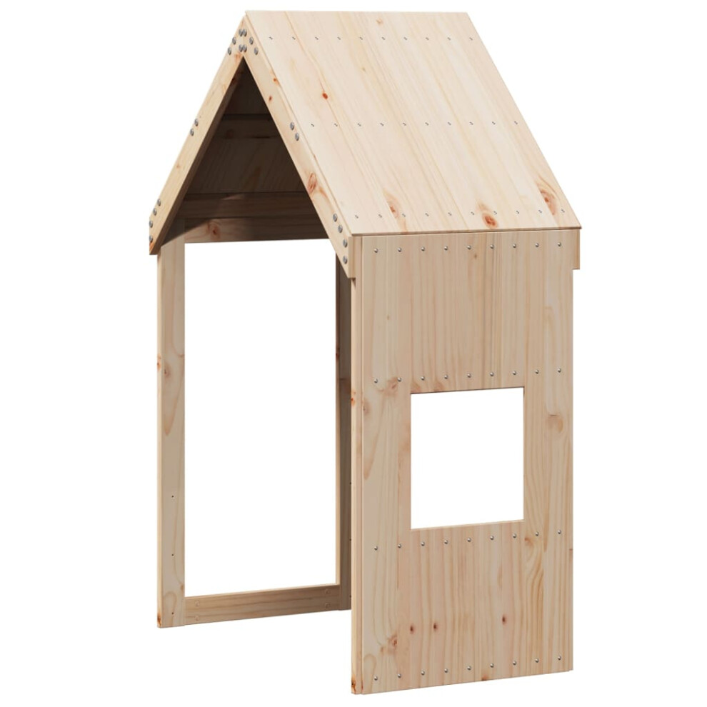 Vidaxl Kids' Bed Roof Bed Canopy Bed Rooftop 55X99x139.5 Cm Solid Wood Pine