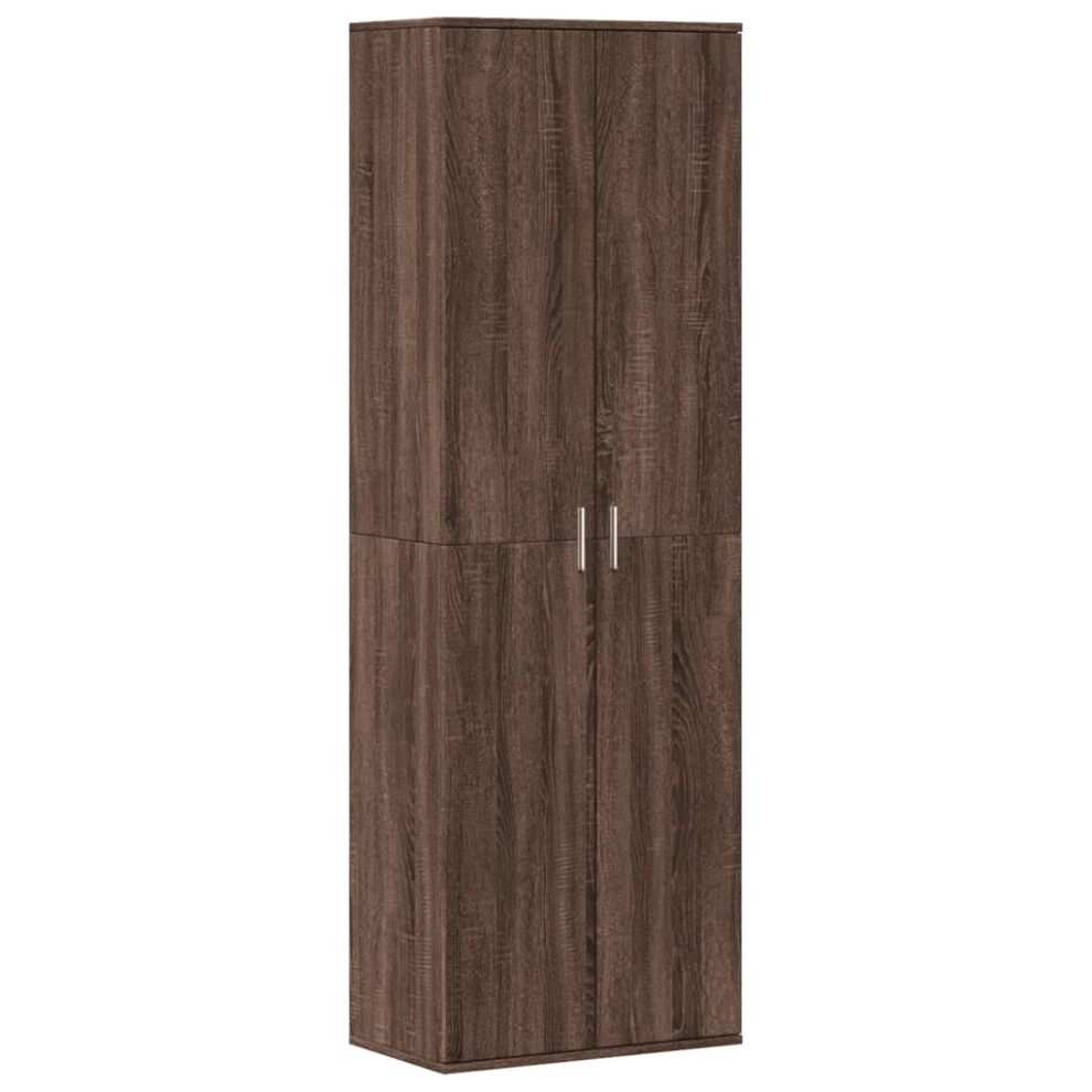 vidaXL Highboard Sideboard Cabinet Storage Cupboard Brown Oak Engineered Wood