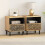VidaXL vidaXL Bedside Cabinets Nightstand End Table Bed Table 2 pcs Solid Wood Mango 3