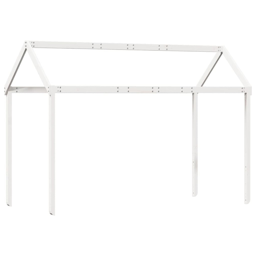 vidaXL Kids' Bed Roof Kids Bed Canopy White 207x80.5x151.5 cm Solid Wood Pine