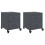 VidaXL vidaXL Bedside Cabinets Nightstand Bed Table Side Table 2 pcs Anthracite Steel 2