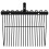 VidaXL vidaXL Pitchfork Head with 18 Tines Pitch Fork Replacement Head Black Steel 5