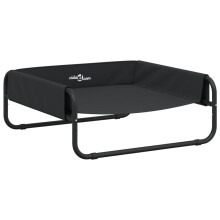 vidaXL Elevated Dog Bed Raised Dog Cot Anthracite Oxford Fabric and Steel