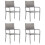 VidaXL vidaXL Garden Dining Chairs 4 pcs Stackable Outdoor Chair Grey Poly Rattan 1
