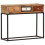 VidaXL vidaXL Console Table Gold 90cm Solid Reclaimed Wood End Side Stand Cabinet 9