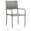VidaXL vidaXL Garden Dining Chairs 4 pcs Stackable Outdoor Chair Grey Poly Rattan 4