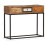 VidaXL vidaXL Console Table Gold 90cm Solid Reclaimed Wood End Side Stand Cabinet 4