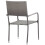 VidaXL vidaXL Garden Dining Chairs 2 pcs Stackable Outdoor Chair Grey Poly Rattan 5