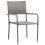 VidaXL vidaXL Garden Dining Chairs 2 pcs Stackable Outdoor Chair Grey Poly Rattan 2