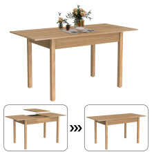 Expandable Dining Table Space Saving Compact 4-6 Seat Kitchen Desk