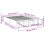 VidaXL vidaXL Bed Frame Home Bed Base Grey Sonoma 135x190 cm Double Engineered Wood 10