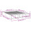 VidaXL vidaXL Bed Frame Home Bed Base Bedstead Grey Sonoma 140x200 cm Engineered Wood 10