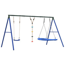 vidaXL Outdoor Swing Set with Swing, Disc Swing, Nest Swing Garden Play Swing