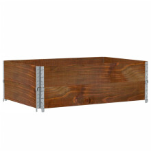 vidaXL Garden Planter Outdoor Flower Pot Planter Pot Brown Solid Wood Pine