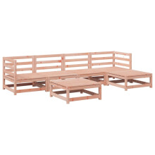 vidaXL Garden Sofa Set 6 Piece Outdoor Sofa Corner Sofa Solid Wood Douglas Fir