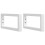VidaXL vidaXL Basin Shelf Wall Mounted Bathroom Countertop Steel and Solid Wood Beech 7