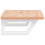 VidaXL vidaXL Basin Shelf Wall Mounted Bathroom Countertop Steel and Solid Wood Beech 5