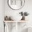 VidaXL vidaXL Basin Shelf Wall Mounted Bathroom Countertop Steel and Solid Wood Beech 3