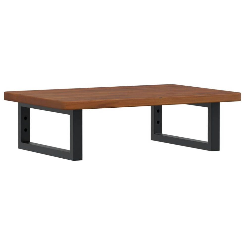 vidaXL Basin Shelf Wall Mounted Bathroom Countertop Steel and Solid Wood Oak-image-OPC-PF8SHKN-NEW