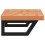 VidaXL vidaXL Basin Shelf Wall Mounted Bathroom Countertop Steel and Solid Wood Beech 5